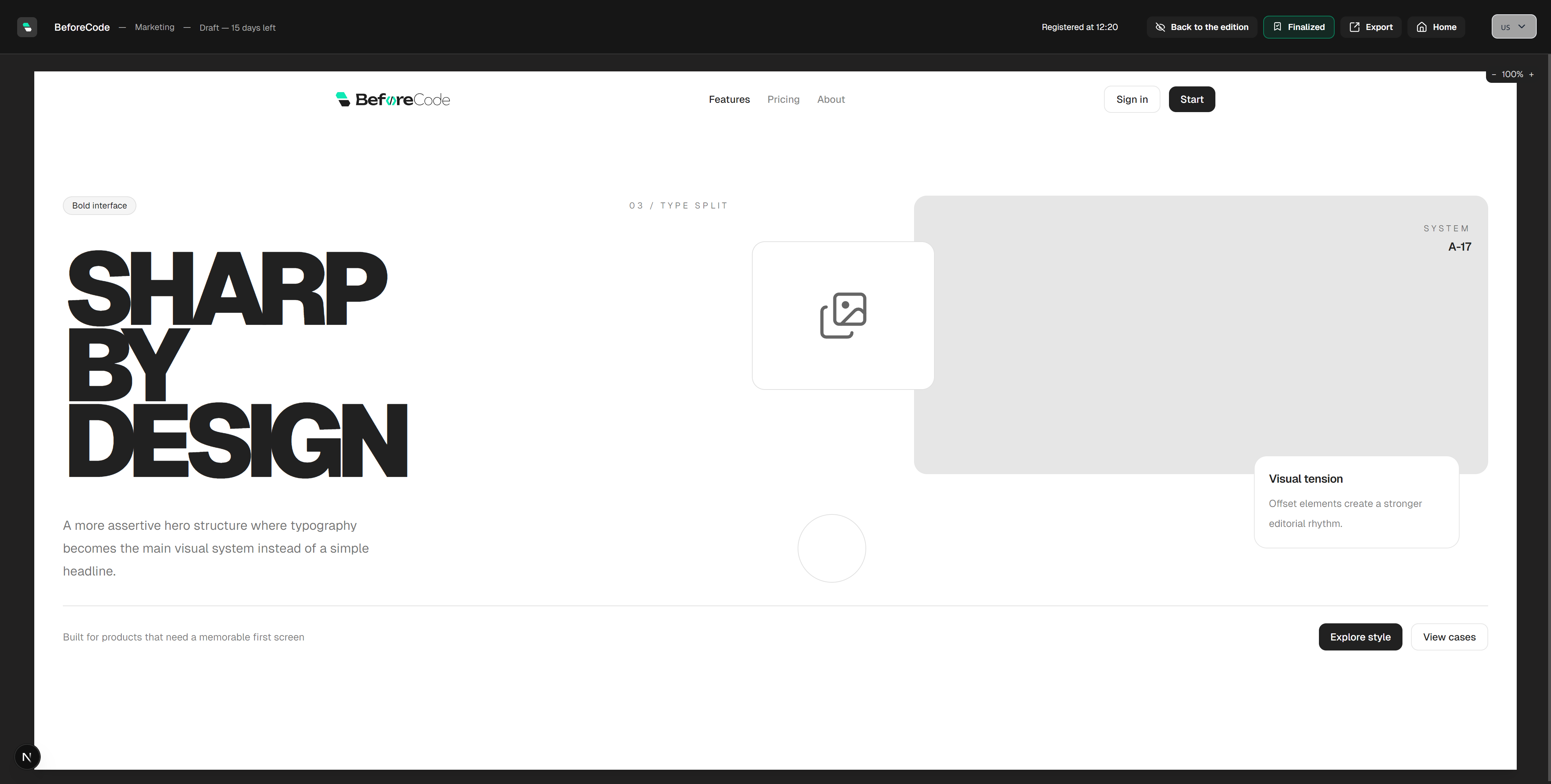 Finalize and export